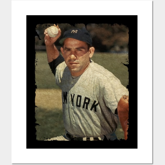 Yogi Berra - Catcher For The New York Yankees, 1951 Wall Art by PESTA PORA